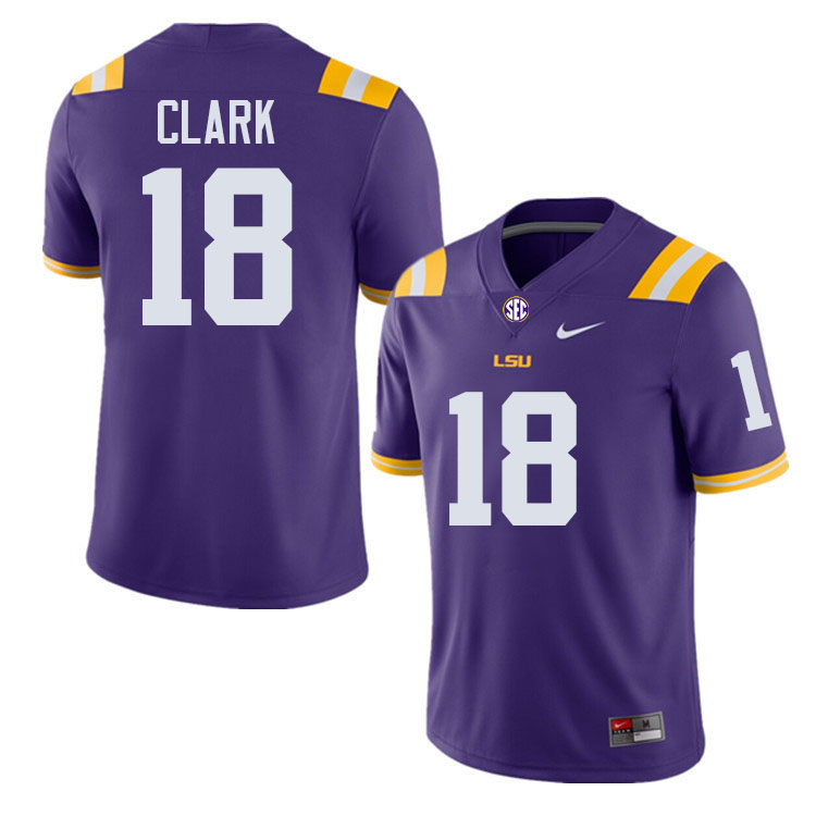 Damone Clark LSU Tigers Jersey,Louisiana State University Tigers Football Jersey-Purple